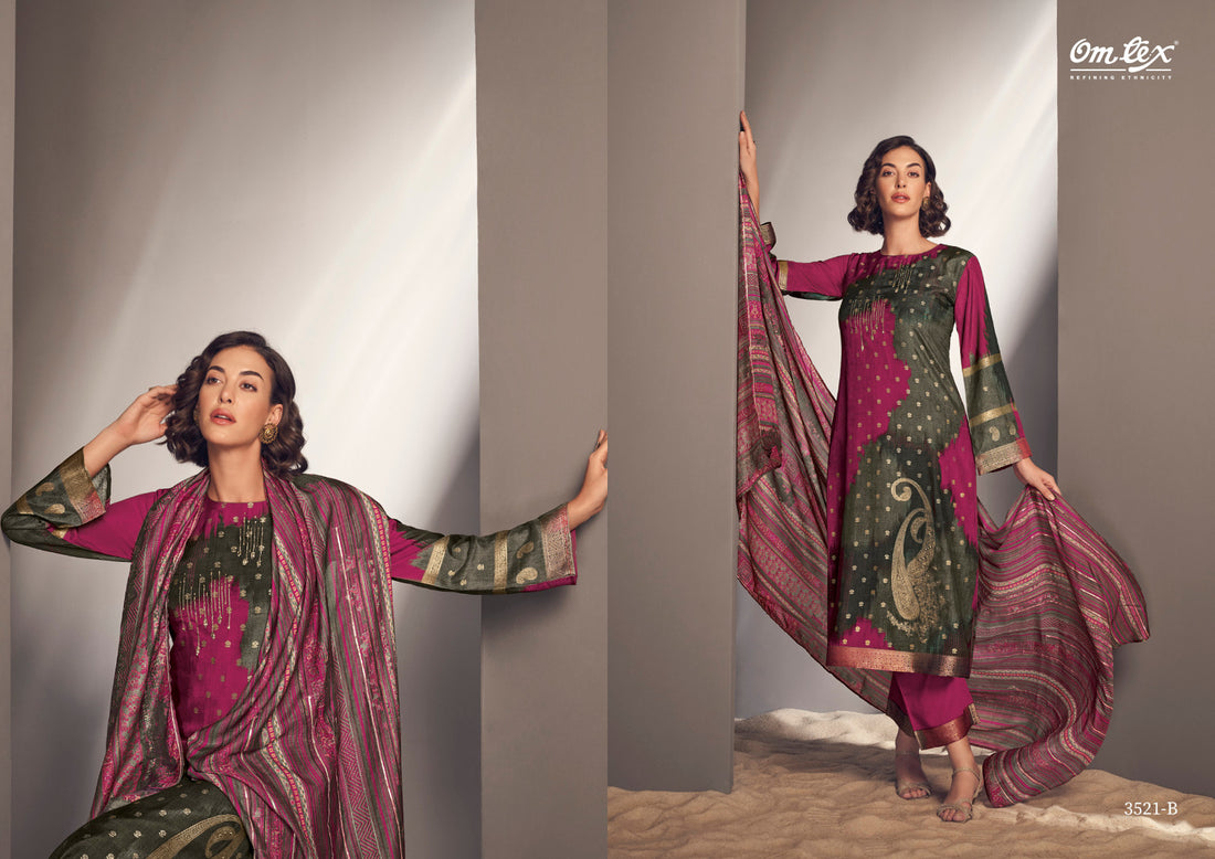 Kiloni Omtex Muslin Handwork Plazzo Style Suits