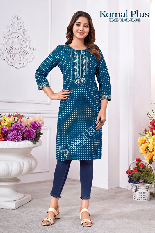 Komal Plus Sangeet Knee Length Kurtis