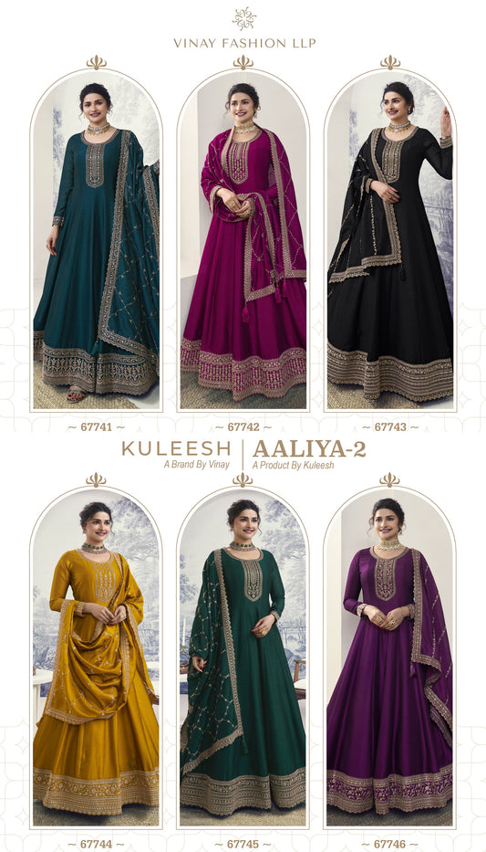 Kuleesh Aaliya 2 Vinay Fashion Llp Anarkali Salwar Suits
