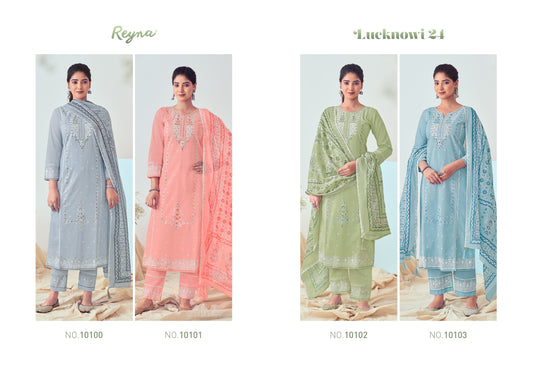 Lucknowi Vol 24 Reyna Pant Style Suits