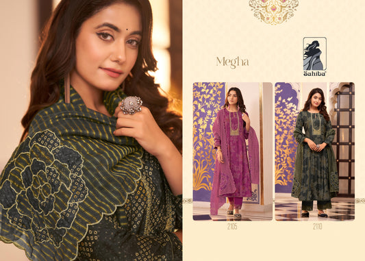 Megha New Sahiba Pant Style Suits