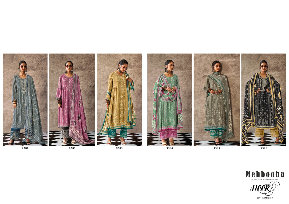 Mehbooba Kimora Heer Pant Style Suits