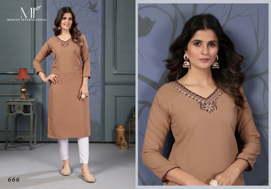Mirror Vol 2 Moksh International Straight Cut Kurtis