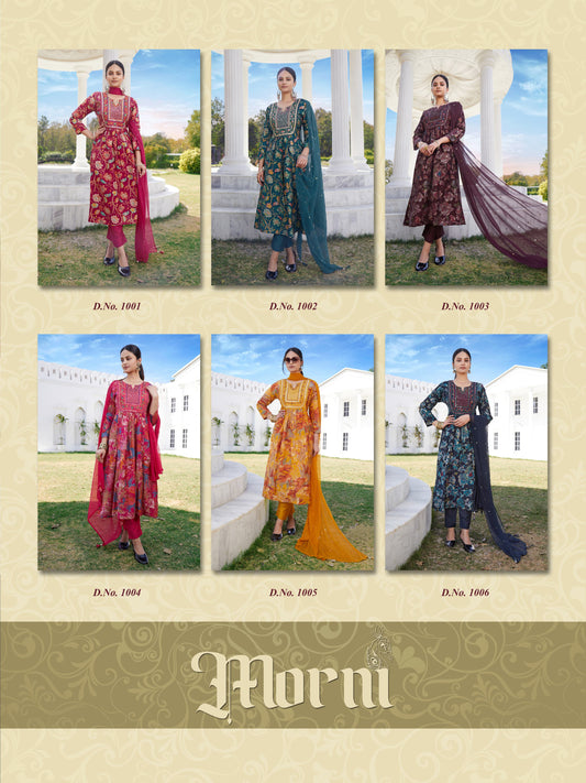 Morni Ossm Modal Embroidery Work Readymade Pant Style Suits