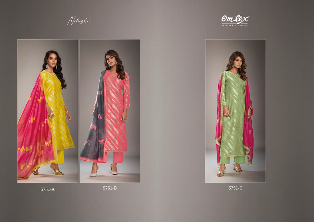 Nikisha Omtex Plazzo Style Suits