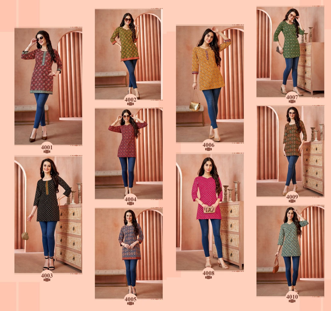 Omisha Vol 4 Balaji Short Kurtis