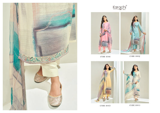 Orley Karachi Prints Pant Style Suits