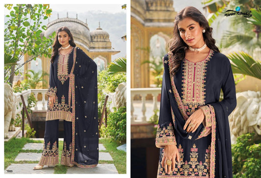 Preet Your Choice Chinon With Work Pakistani Readymade Suits