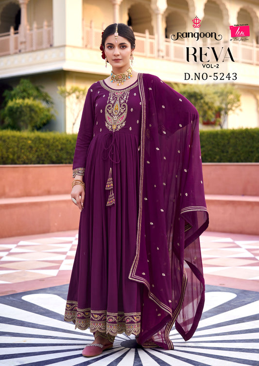 Reva Vol 2 Rangoon Readymade Anarkali Suits