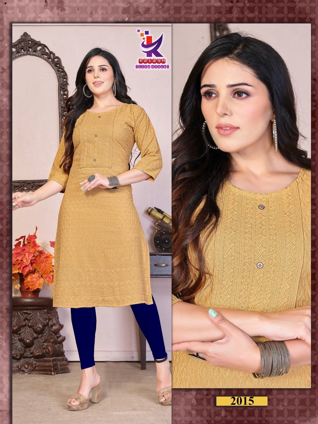 Rich Feel 4 Mlm Kalash Lifestyle Heavy Rayon  Knee Length Kurtis