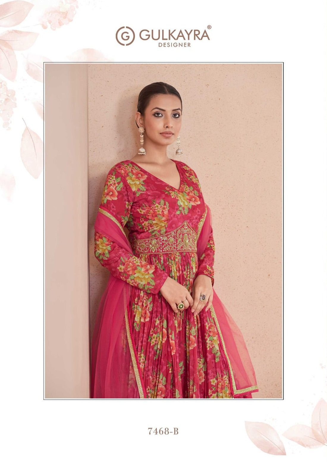 Sajni Gulkayra Designer Gown Dupatta Set