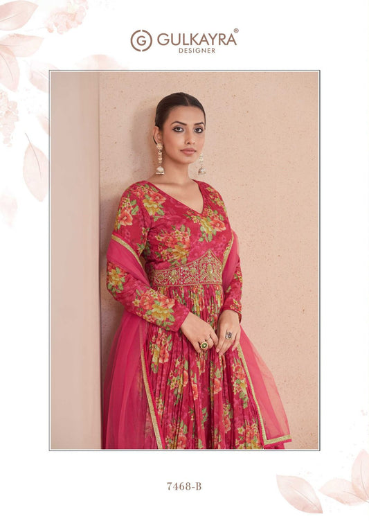 Sajni Gulkayra Designer Gown Dupatta Set