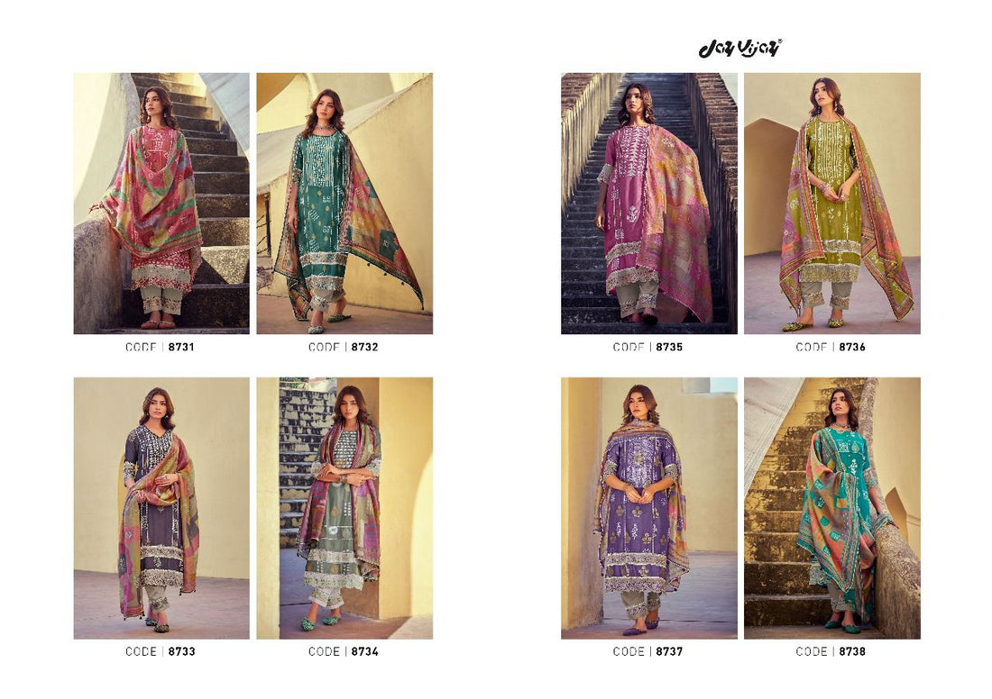 Samaa Jay Vijay Muslin Silk Embroidery Pant Style Suits