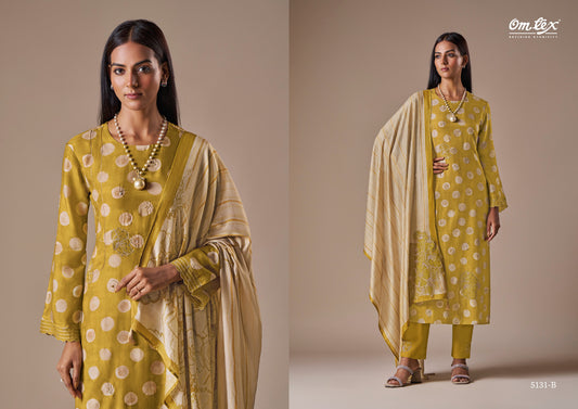Vivanta Omtex Silk Patch Work Pant Style Suits