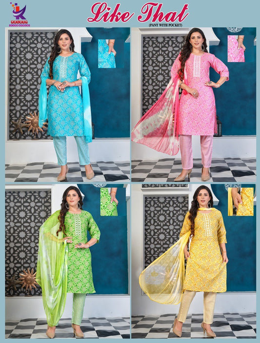 Like That Mlm Kalash Lifestyle Readymade Pant Style Suits