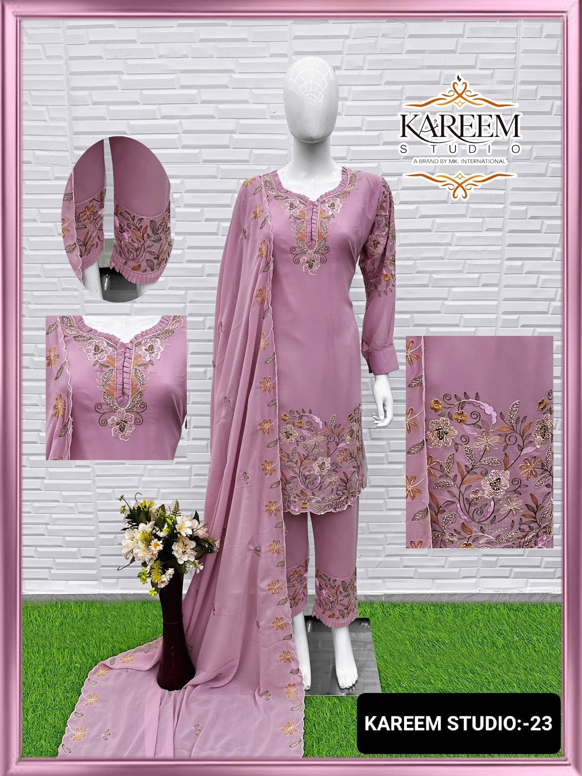 Kareem Studio Pakistani Readymade Suits – Kavya Style Plus