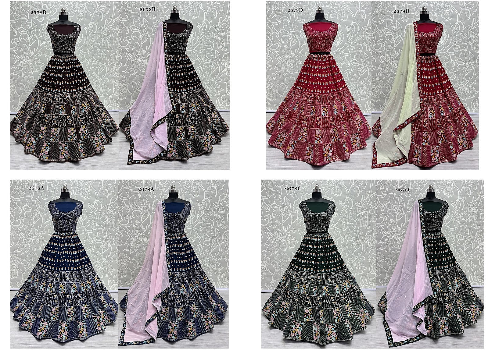 2678 Anjani Art Georgette Lehenga Choli