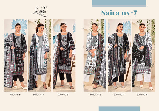 Naira Nx Vol 7 Levisha Cambric Cotton Karachi Salwar Suits Manufacturer Ahmedabad