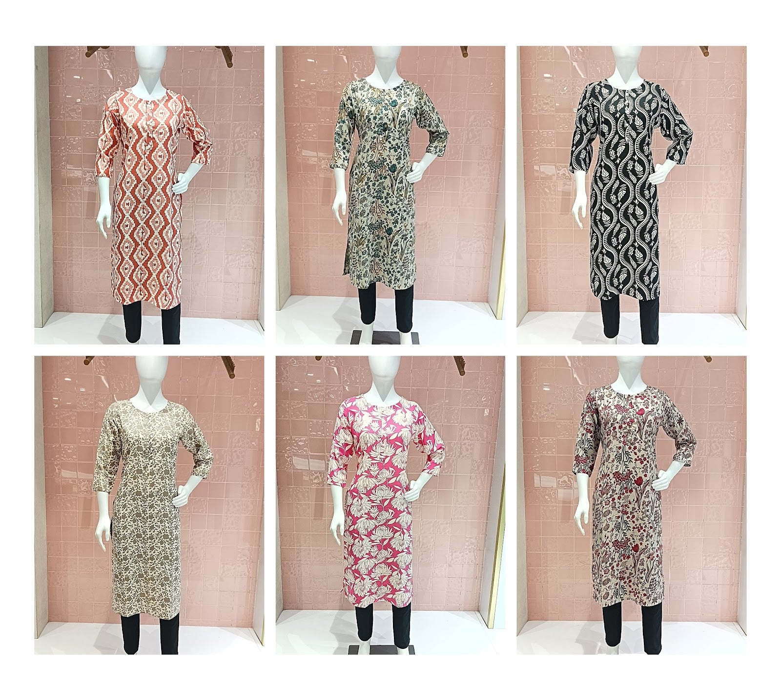 Design 080125 Ffi Rayon Plus Size Kurtis Exporter India