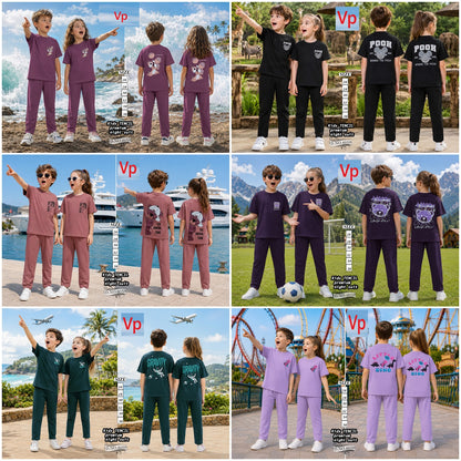 0108 Dno 6059 Tencil Vp Unisex Kids Co Ord Set Wholesale
