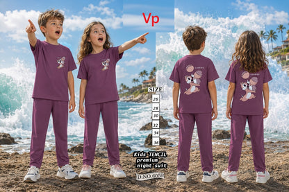 0108 Dno 6059 Tencil Vp Unisex Kids Co Ord Set Wholesale