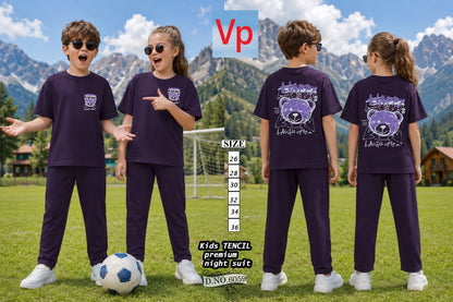 0108 Dno 6059 Tencil Vp Unisex Kids Co Ord Set Wholesale