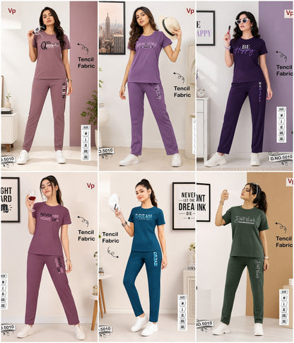 0109 Dn 5010 Vp Tencil Pyjama Night Suits Supplier