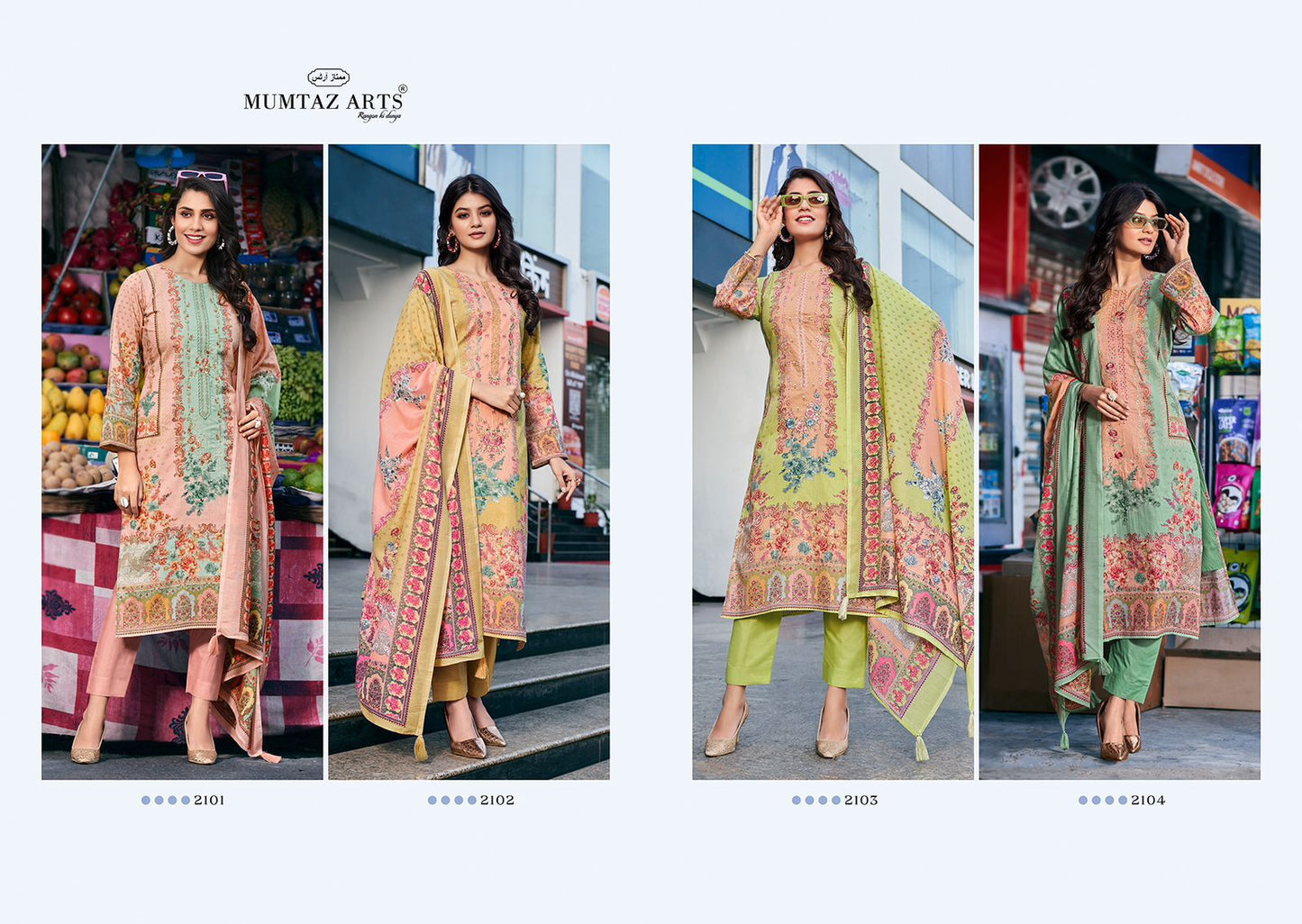 Fashion Bazaar Riaz Art Cambric Lawn Karachi Salwar Suits Supplier India