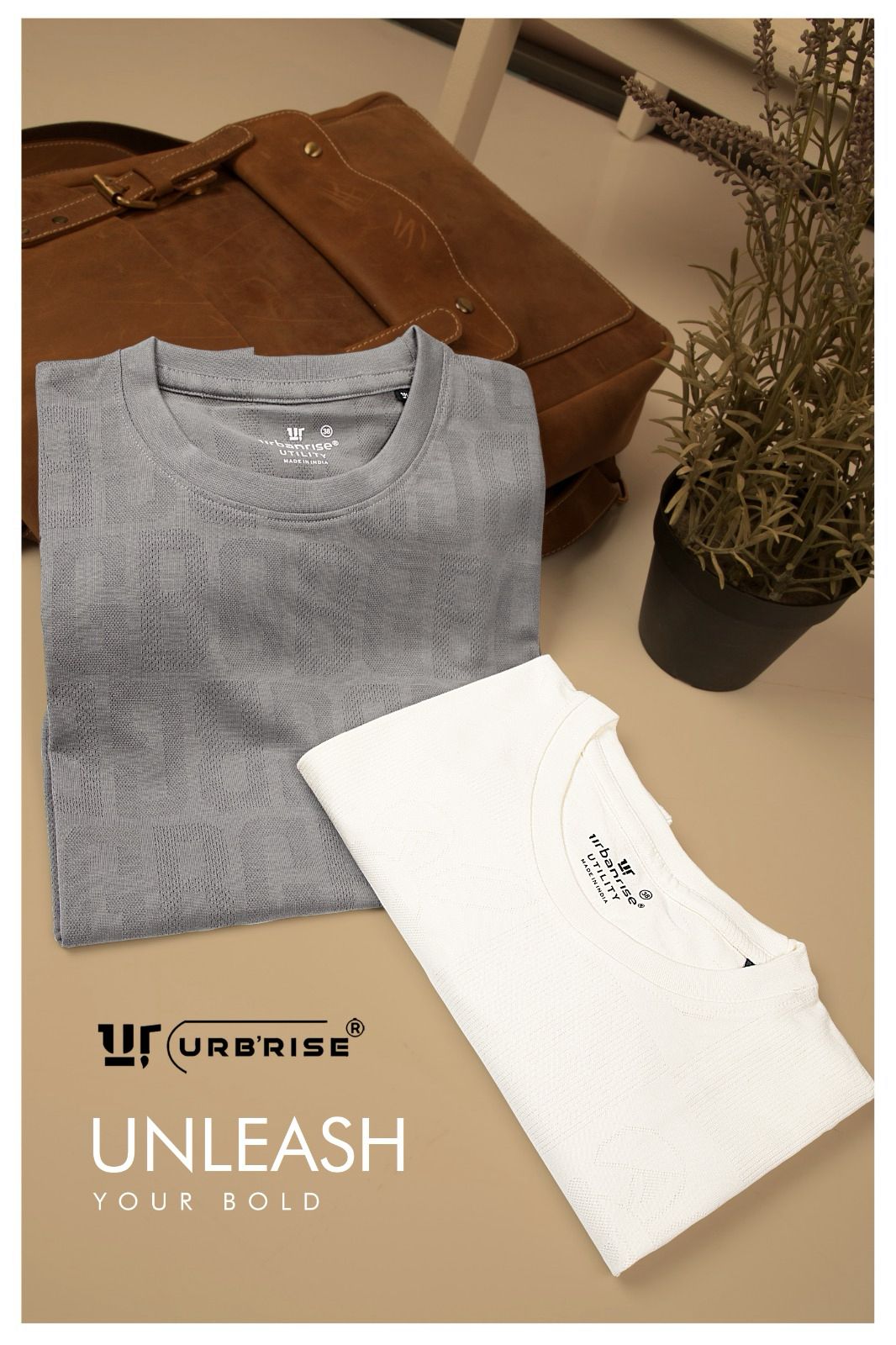 025-030 Urbanrise Jacquard Knit Mens Tshirts Exporter Gujarat