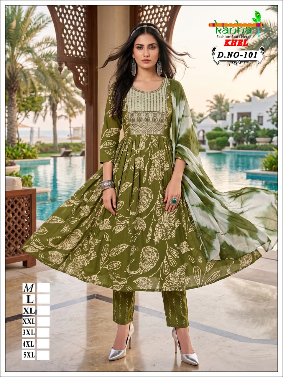 040726 Khel With Pocket Kanha Reyon Readymade Pant Style Suits Exporter Ahmedabad