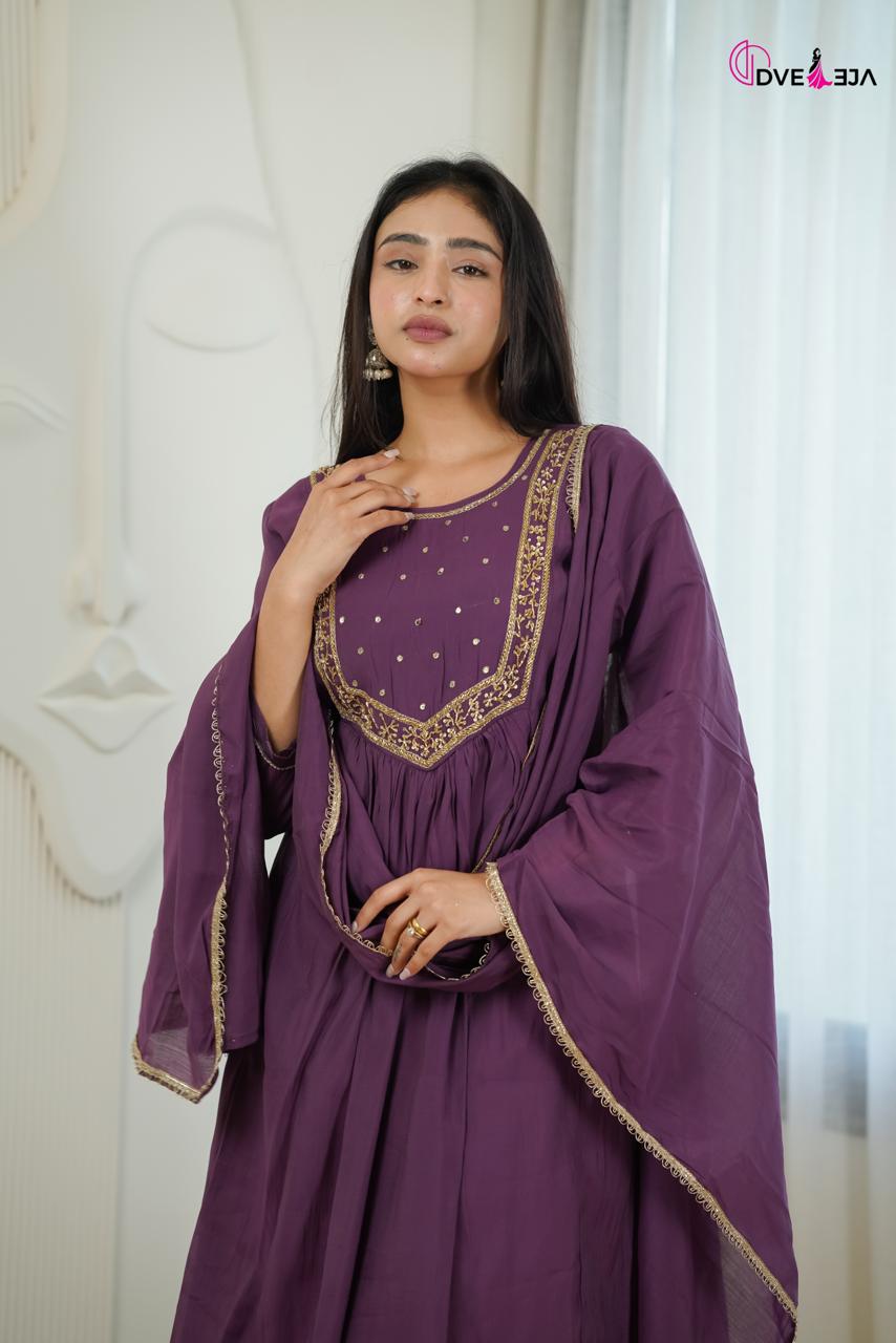 0610 Anamika Series Dveeja Fashion Chanderi Readymade Pant Style Suits Exporter Ahmedabad