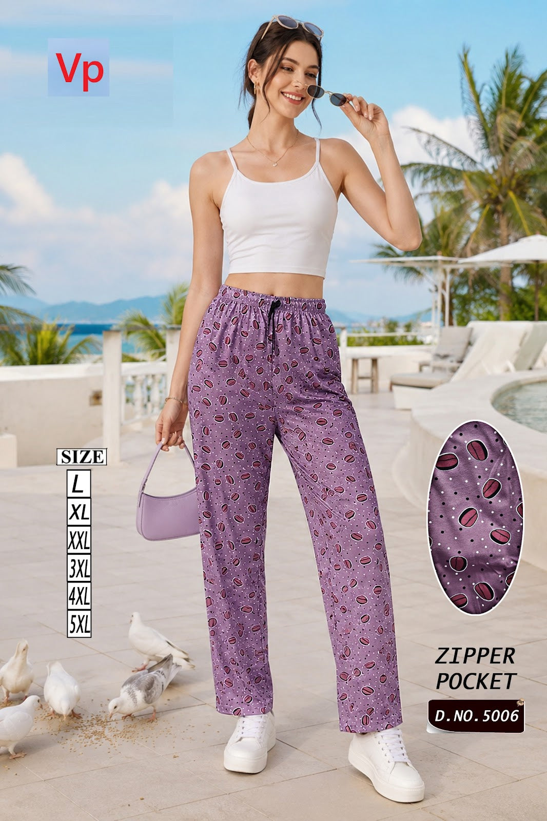 0709 Dno 5006 Vp Hosiery Cotton Women Night Lower Manufacturer Gujarat