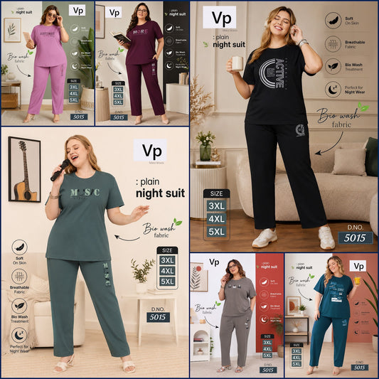0806 Design 5015 Vp Biowash Pyjama Night Suits Supplier