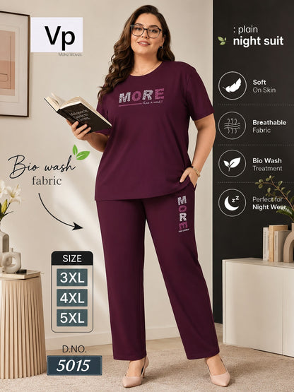0806 Design 5015 Vp Biowash Pyjama Night Suits Supplier