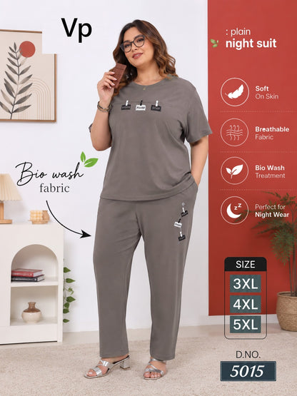 0806 Design 5015 Vp Biowash Pyjama Night Suits Supplier