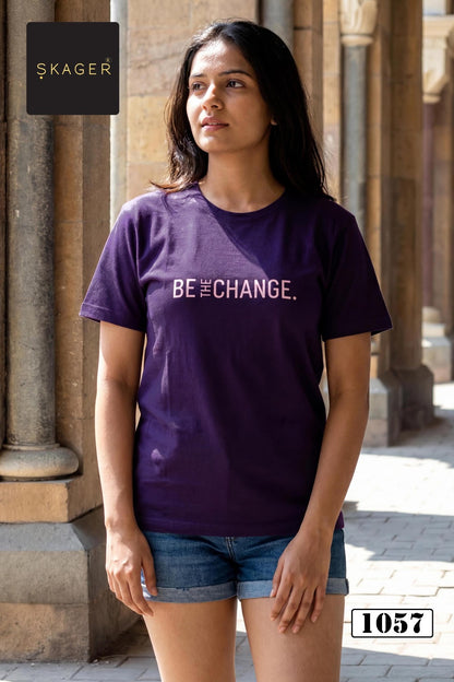 1-2 Sleeves 3107 Skager Cotton Women Tshirt Supplier India
