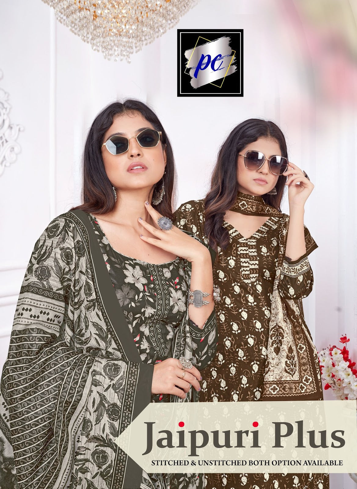 1001-1012 Jaipuri Plus Readymade Pant Style Suits Manufacturer Ahmedabad
