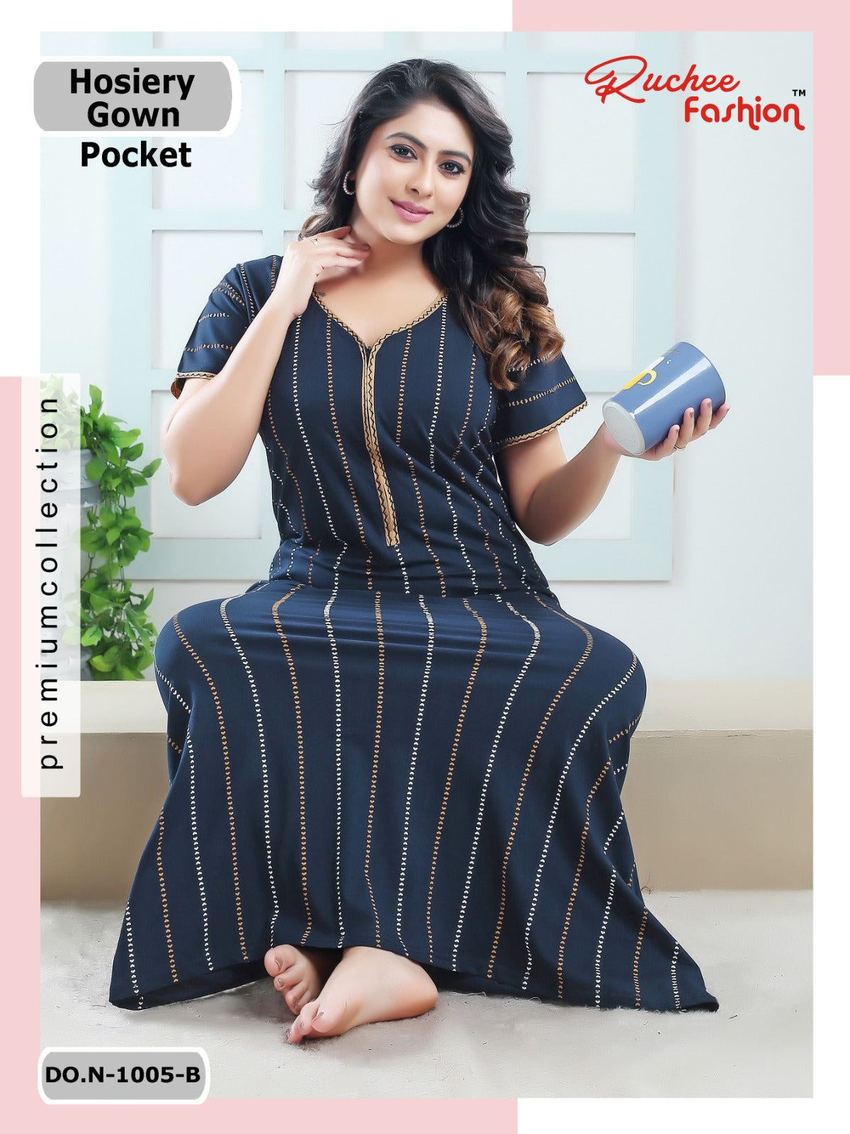 Manju Sales Agency Hosiery for Women Nighty, Night Gown Set Of 8 | Udaan -  B2B Buying for Retailers