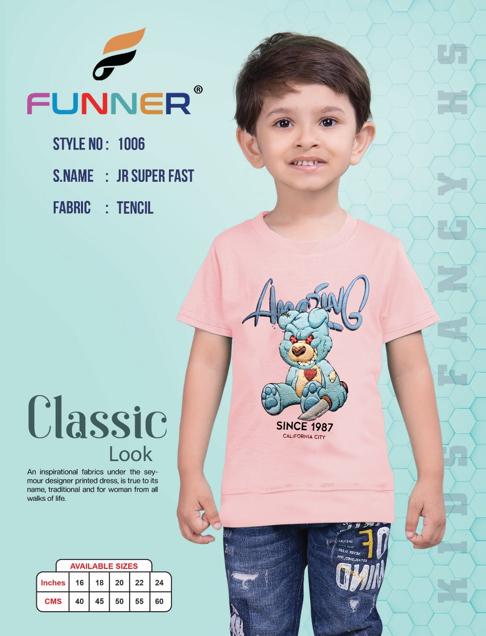 1006 Funner Tencil Boys Tshirt Wholesaler India