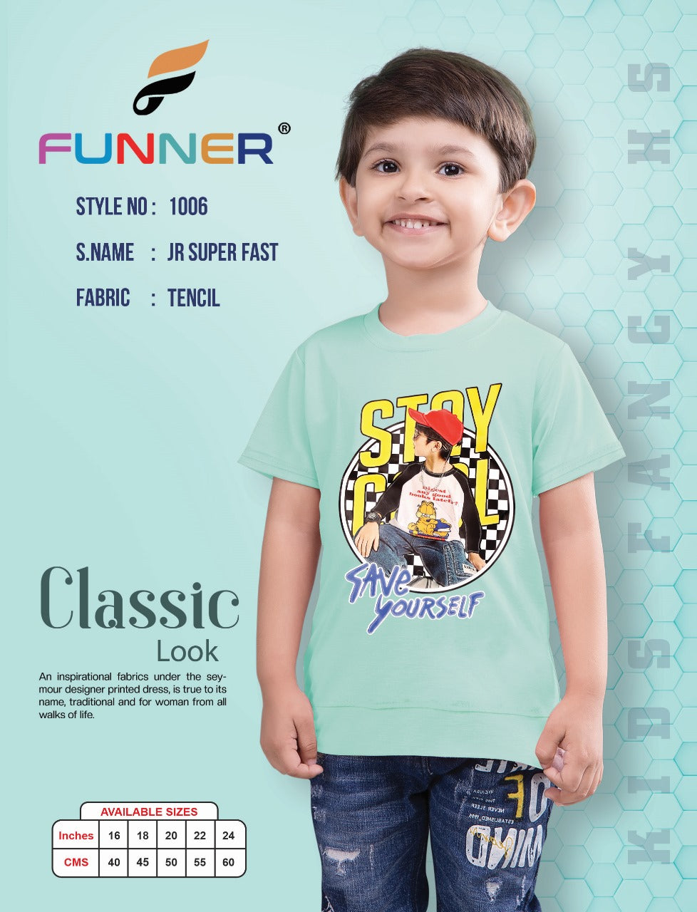 1006 Funner Tencil Boys Tshirt Wholesaler India