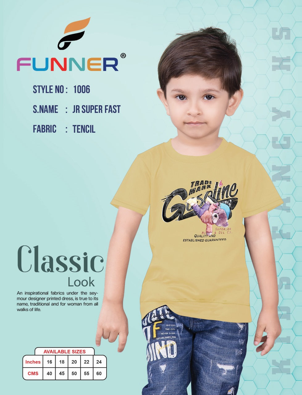 1006 Funner Tencil Boys Tshirt Wholesaler India