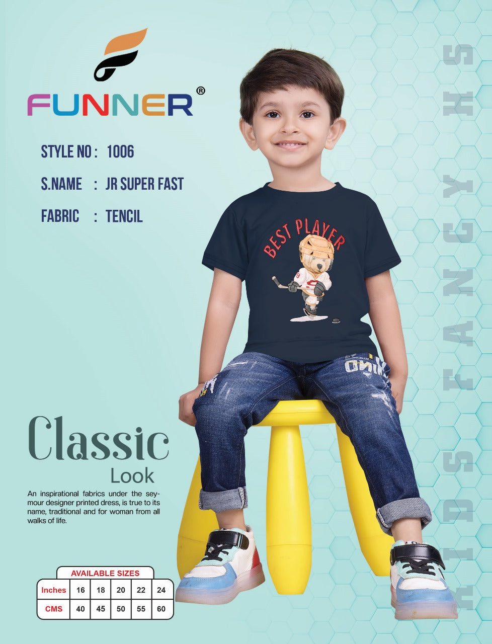 1006 Funner Tencil Boys Tshirt Wholesaler India