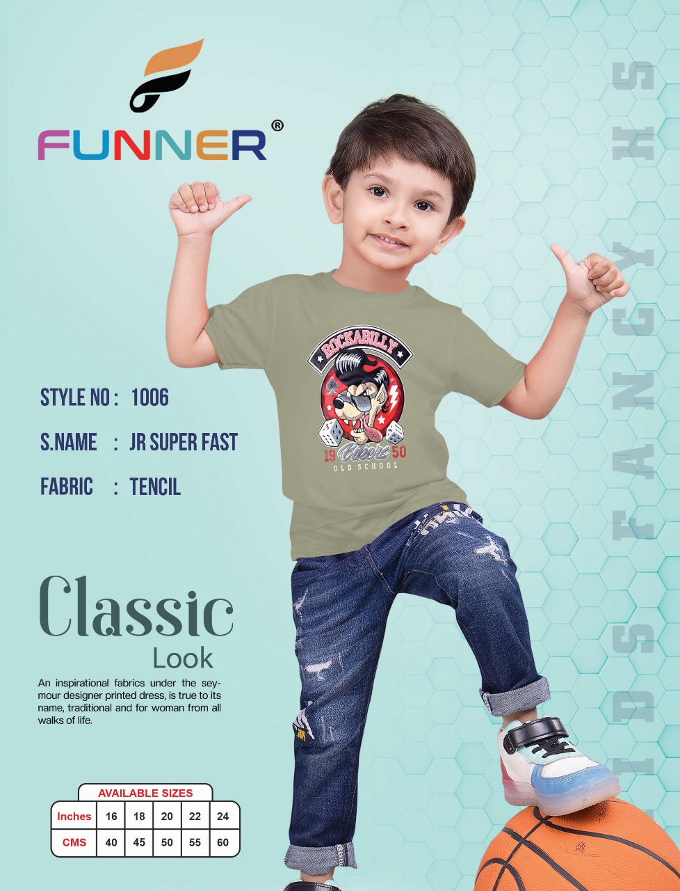 1006 Funner Tencil Boys Tshirt Wholesaler India