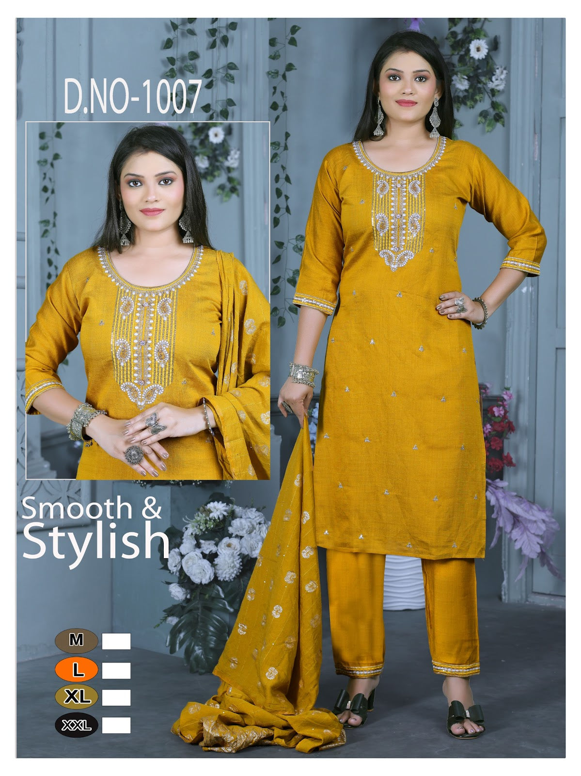 1007 Ladli Vatican Silk Readymade Pant Style Suits Wholesale