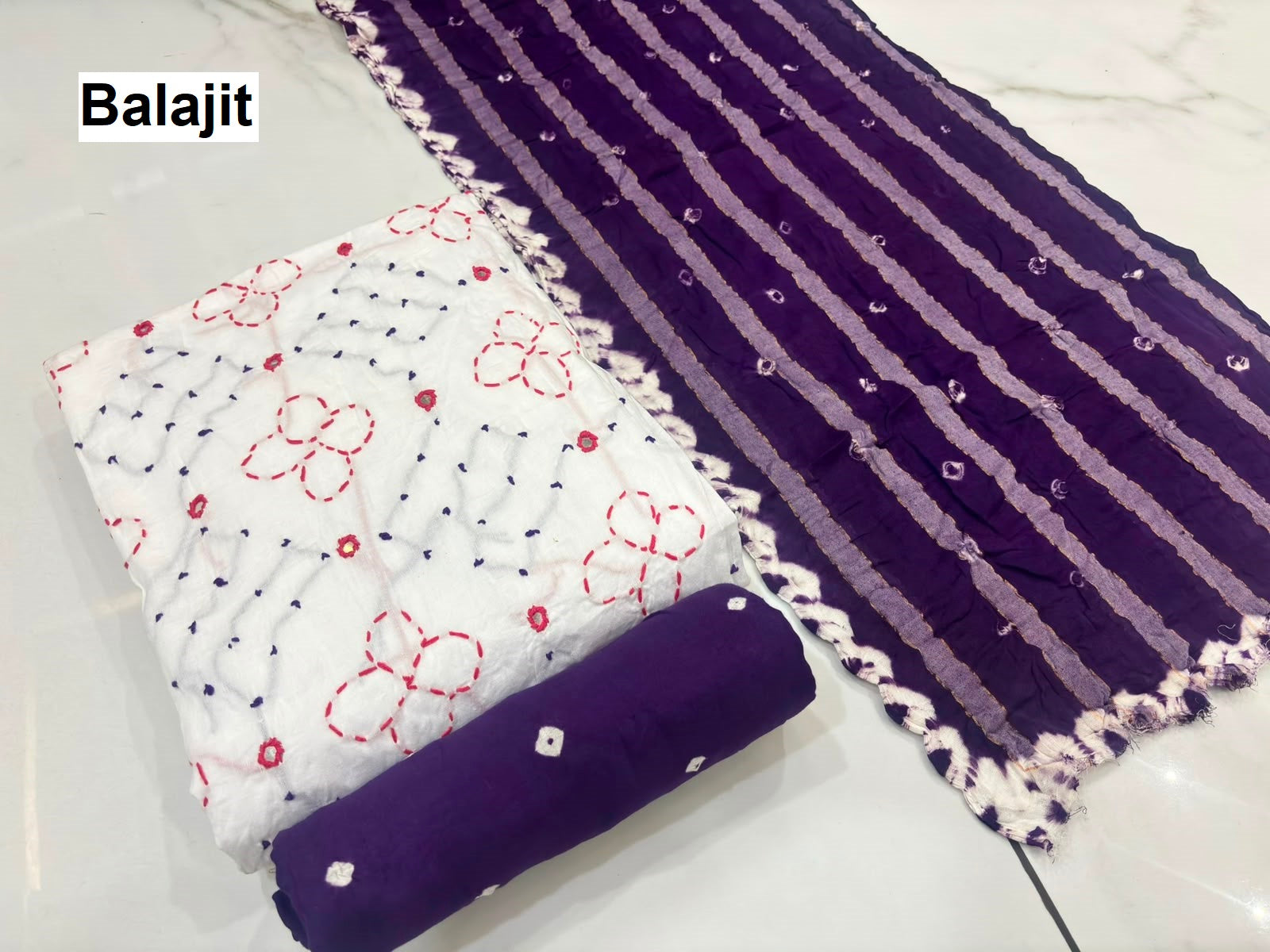 1007 White Special Vol 2 Balajit Satin Salwar Suits Manufacturer Ahmedabad