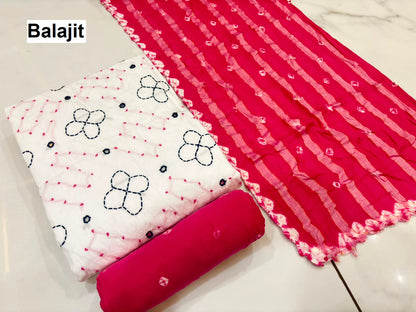 1007 White Special Vol 2 Balajit Satin Salwar Suits Manufacturer Ahmedabad