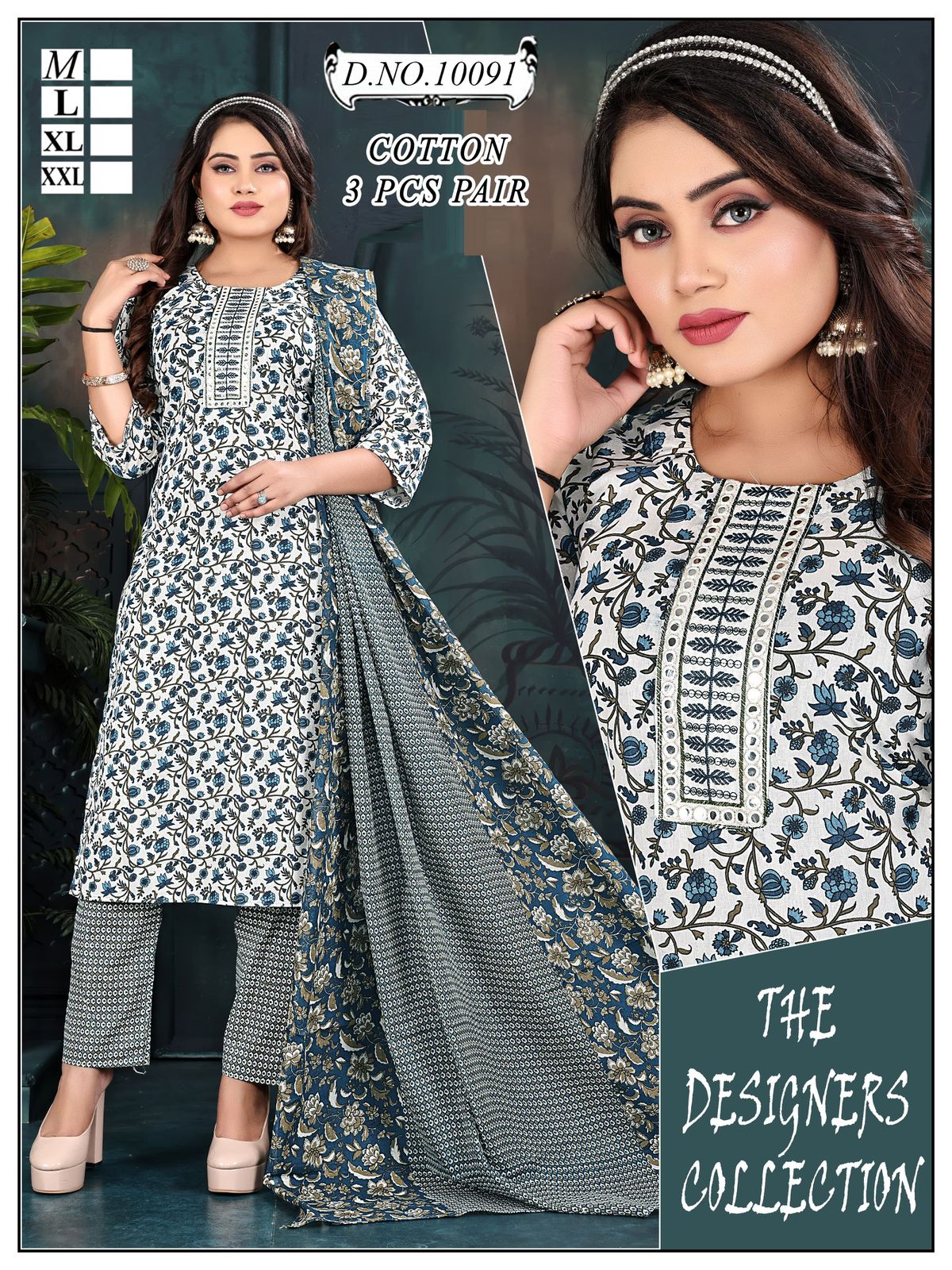 10091-10104 Mmc Cotton Readymade Pant Style Suits Manufacturer Ahmedabad