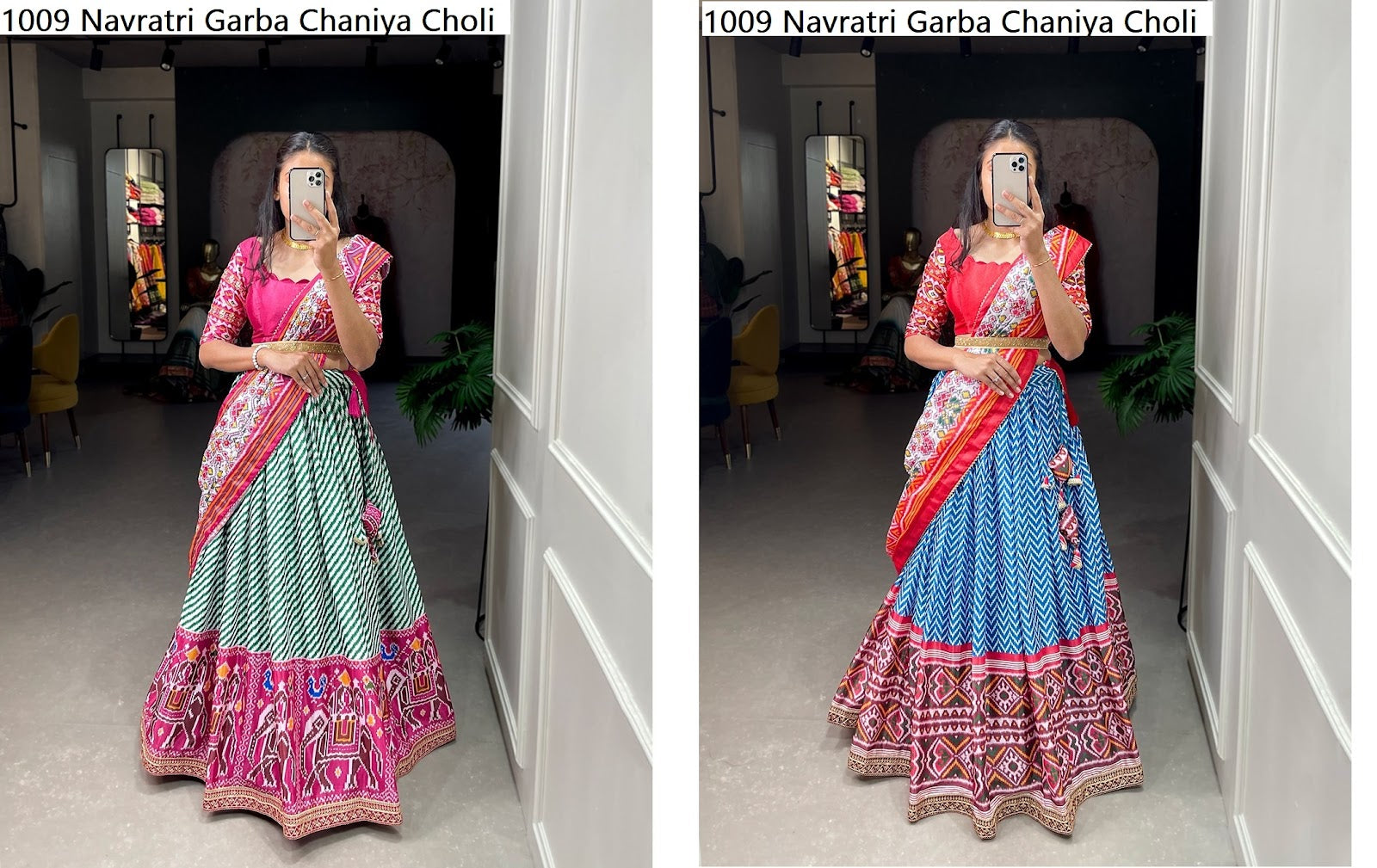 1009 Navratri Garba Chinon Chaniya Choli Manufacturer India