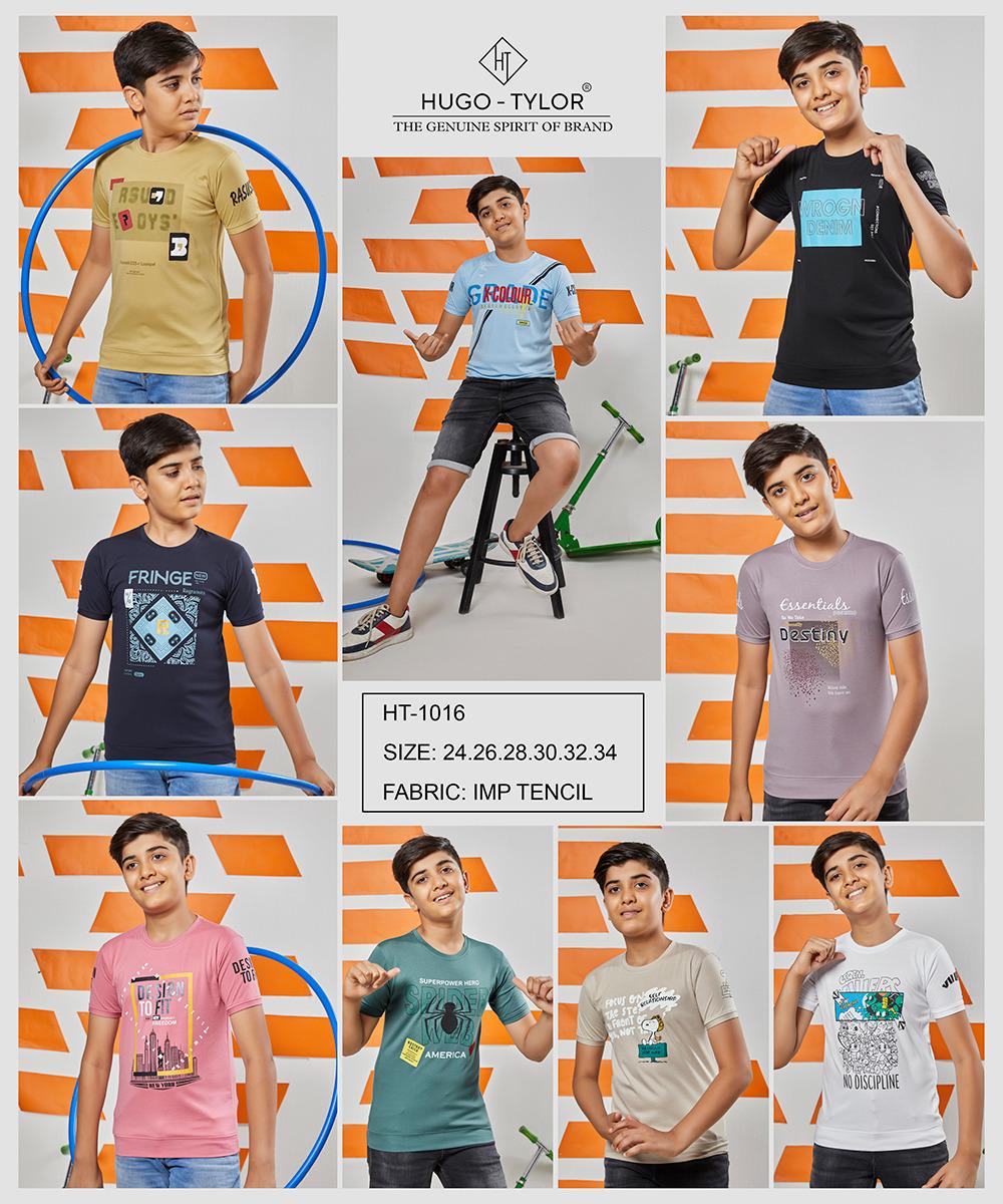 1016 Hugo Tylor Lycra Tencil Boys Tshirt Manufacturer Gujarat