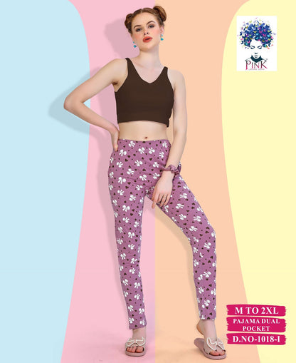 1018 I Pink Women Night Lower Supplier Ahmedabad